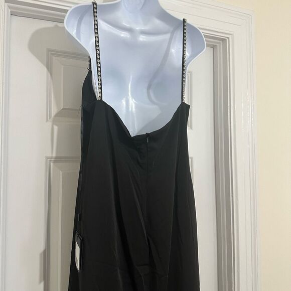 MAC DUGGAL IEENA CRYSTAL DETAIL SWEETHEART NECK TRUMPET BLACK - Picture 10 of 12